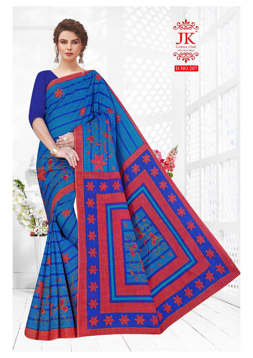 Jk Bahubali 2 Latest party Wear Cotton Saree Collection